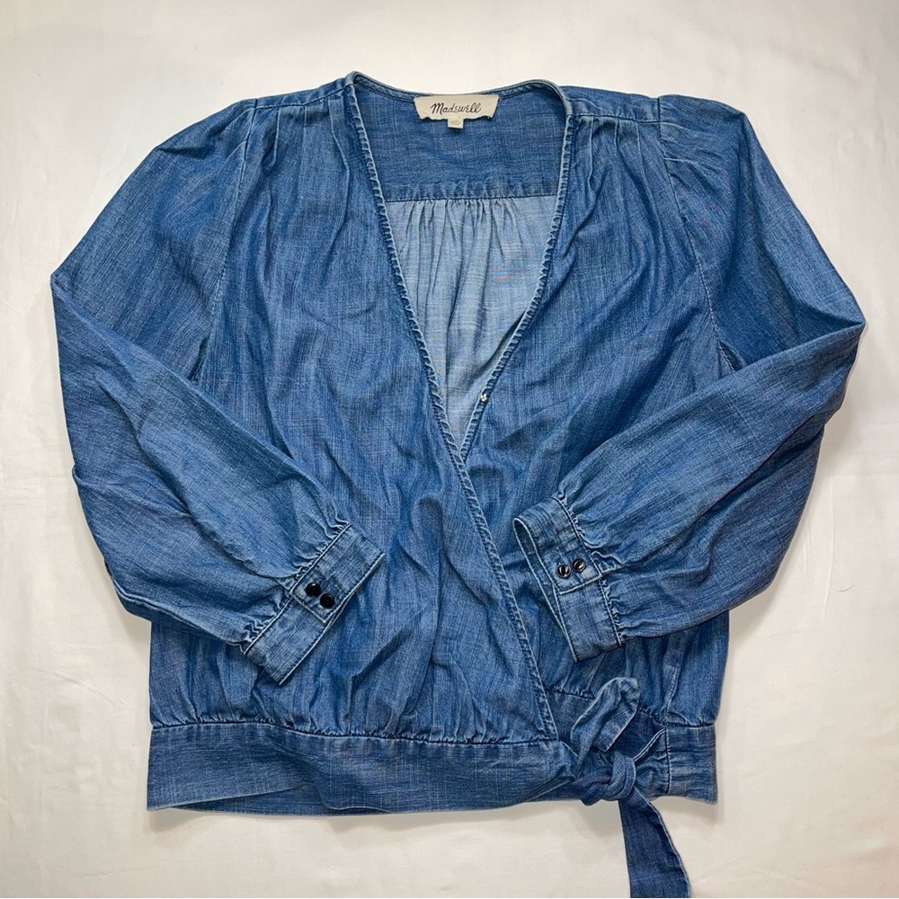 ✨2xHOST PICK✨Madewell Denim Wrap Top
